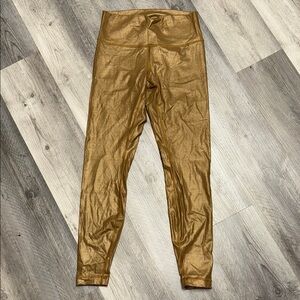 lululemon athletica Metallic Gold High-Rise Leggings
